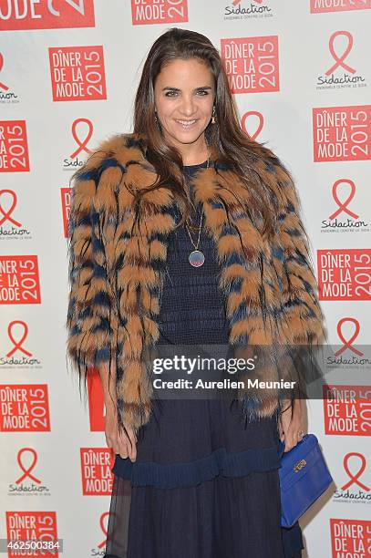 Laure de Broglie attends the Sidaction Gala Dinner 2015 at Pavillon d'Armenonville on January 29, 2015 in Paris, France.