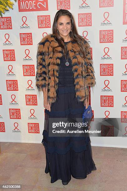 Laure de Broglie attends the Sidaction Gala Dinner 2015 at Pavillon d'Armenonville on January 29, 2015 in Paris, France.