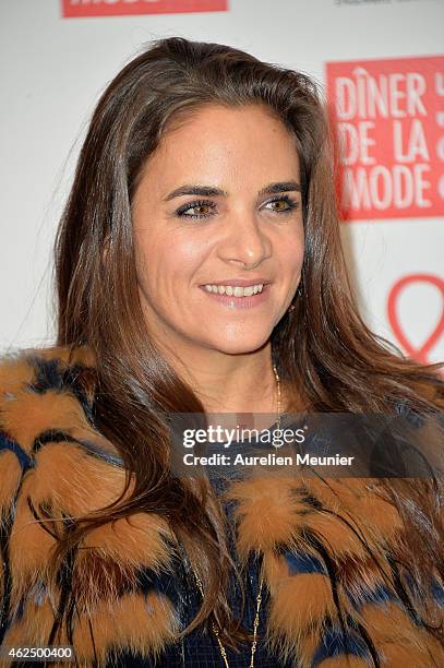 Laure de Broglie attends the Sidaction Gala Dinner 2015 at Pavillon d'Armenonville on January 29, 2015 in Paris, France.