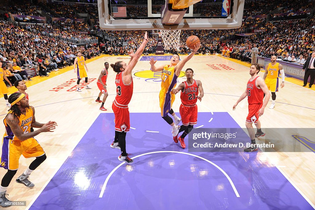 Chicago Bulls v Los Angeles Lakers