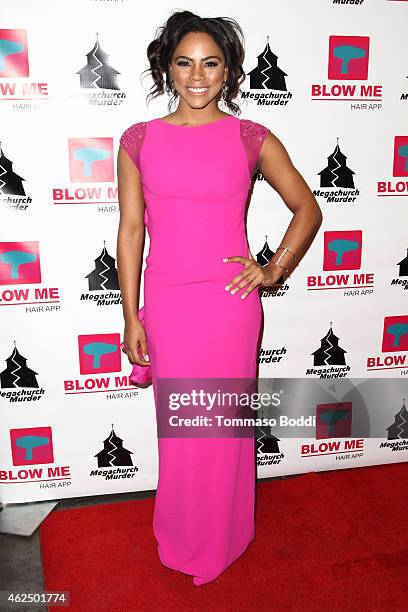 Actress Shanica Knowles attends the Lifetime Television's "Megachurch Murder" premiere screening held at the Harmony Gold Theatre on January 29, 2015...