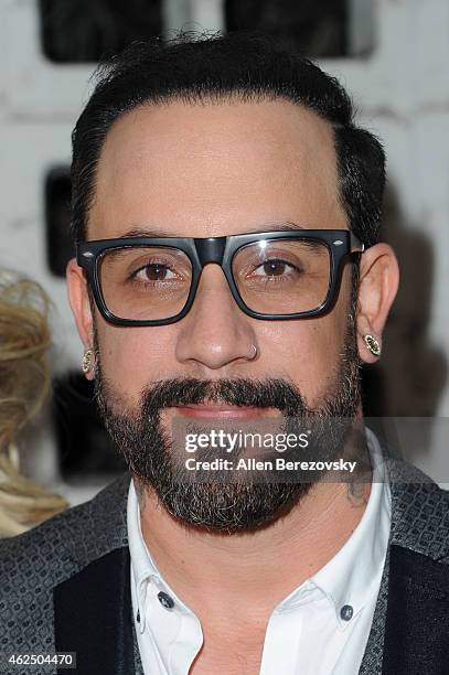 Singer AJ McLean of The Backstreet Boys attends the premiere of Gravitas Ventures' "Backstreet Boys: Show 'Em What You're Made Of" at ArcLight...