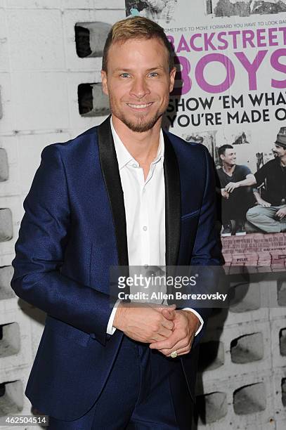 Singer Brian Littrell of the Backstreet Boys attends the premiere of Gravitas Ventures' "Backstreet Boys: Show 'Em What You're Made Of" at ArcLight...