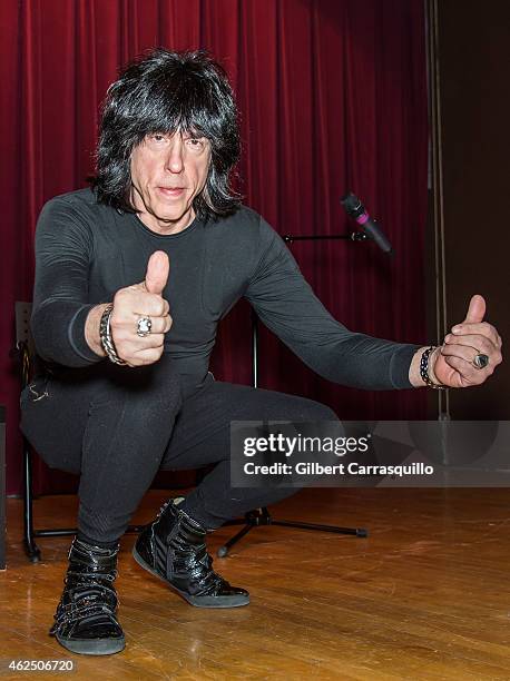 Musician Marky Ramone promotes and signs copies of his book 'Punk Rock Blitzkrieg: My Life as a Ramone' at Free Library of Philadelphia on January...