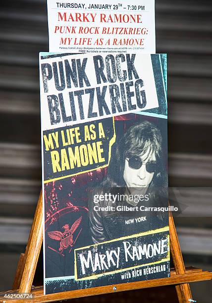 General view of atmosphere during musician Marky Ramone promotes and signs copies of his book 'Punk Rock Blitzkrieg: My Life as a Ramone' at Free...