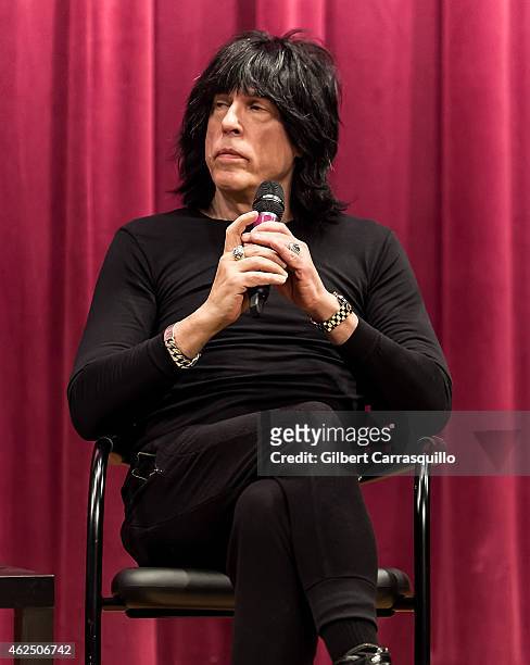 Musician Marky Ramone promotes and signs copies of his book 'Punk Rock Blitzkrieg: My Life as a Ramone' at Free Library of Philadelphia on January...