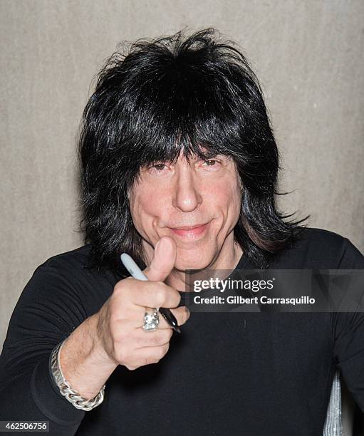 Musician Marky Ramone promotes and signs copies of his book 'Punk Rock Blitzkrieg: My Life as a Ramone' at Free Library of Philadelphia on January...