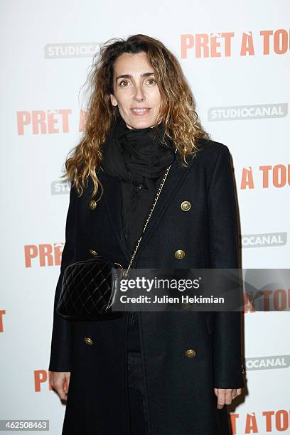 Mademoiselle Agnes attends 'Pret A Tout' Paris Premiere at Cinema Gaumont Marignan on January 13, 2014 in Paris, France.