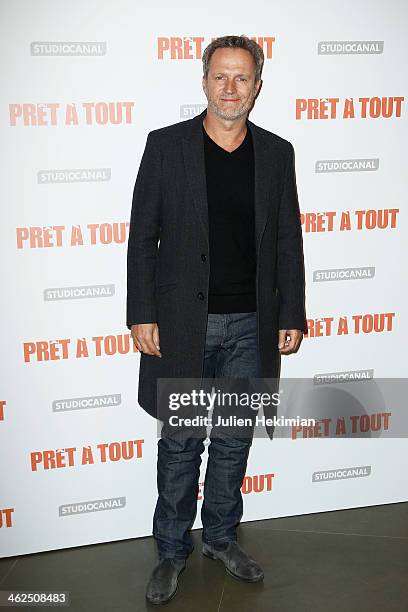 Philippe Lefebvre attends 'Pret A Tout' Paris Premiere at Cinema Gaumont Marignan on January 13, 2014 in Paris, France.