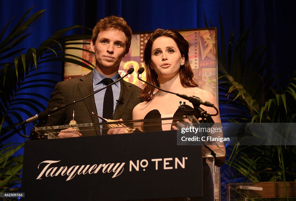 30th Santa Barbara International Film Festival - Cinema Vanguard - Eddie Redmayne & Felicity Jones