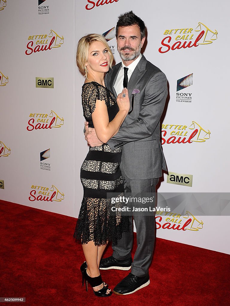 Graham Larson Rhea Rhea Seehorn and Graham Larson attend the premiere of