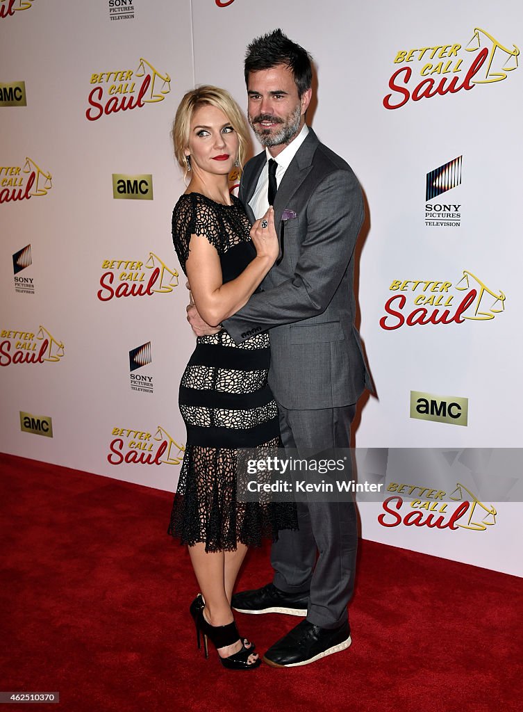 Graham Larson Rhea Actress Rhea Seehorn and Graham Larson arrive at the series premiere ...