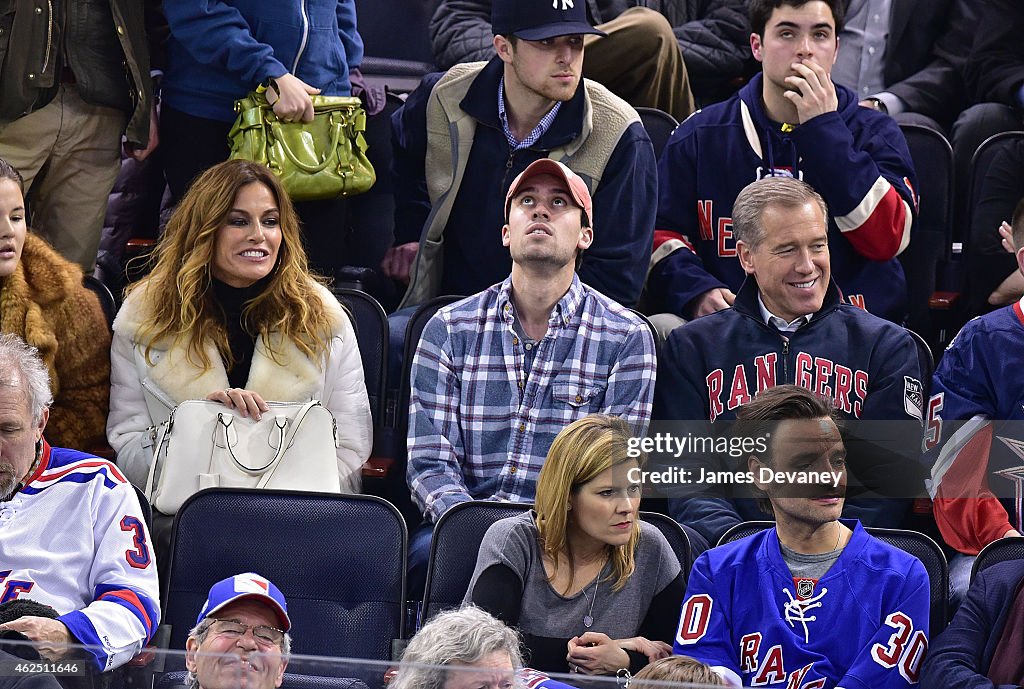 Celebrities Attend Montreal Canadiens Vs New York Rangers Game - January 29, 2015