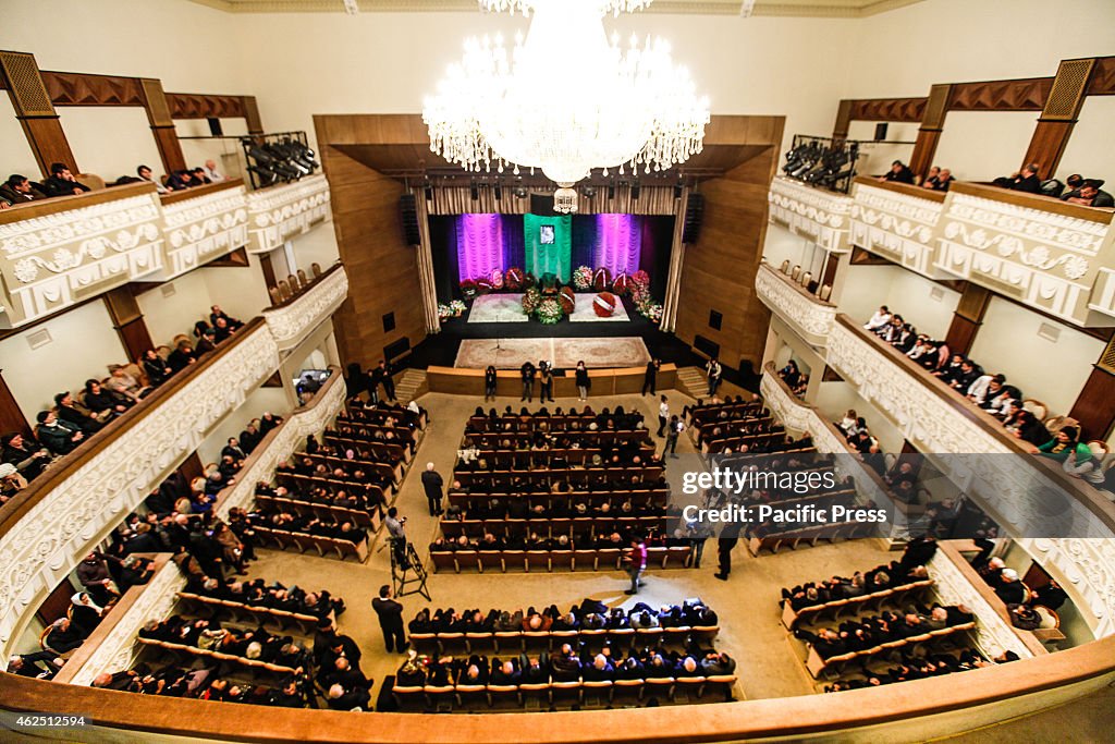 A farewell ceremony for Azerbaijani peoples poet Vagif...