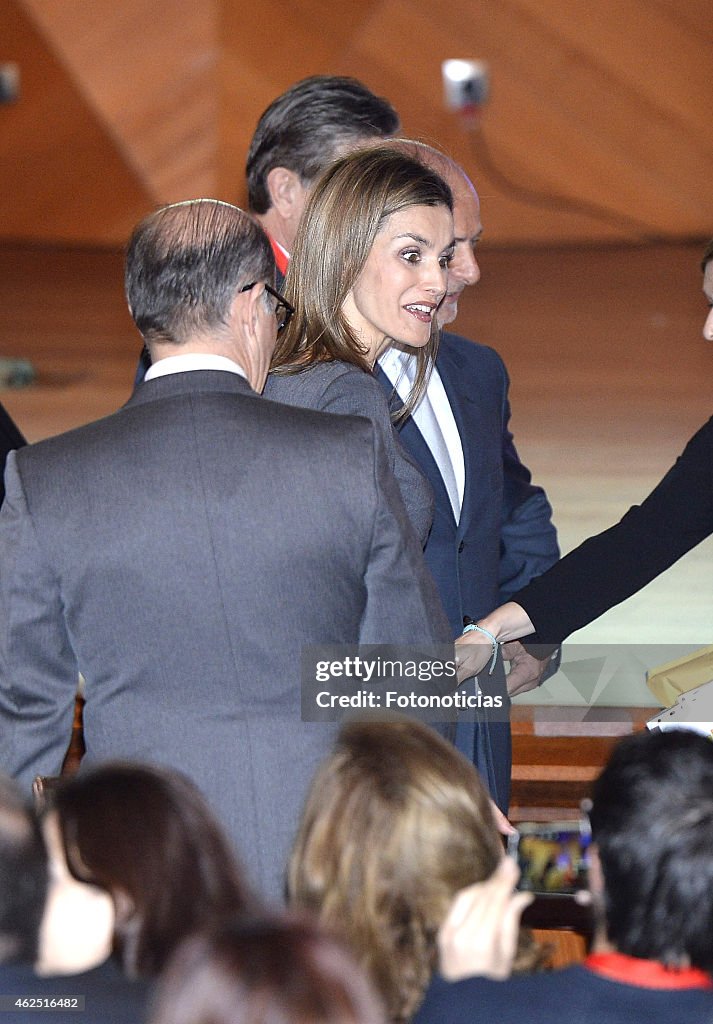 Queen Letizia of Spain Attends 'The I Skin Cancer Symposium'