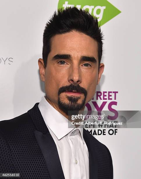 Singer Kevin Richardson attends the premiere of Gravitas Ventures' "Backstreet Boys: Show 'Em What You're Made Of" at on January 29, 2015 in...
