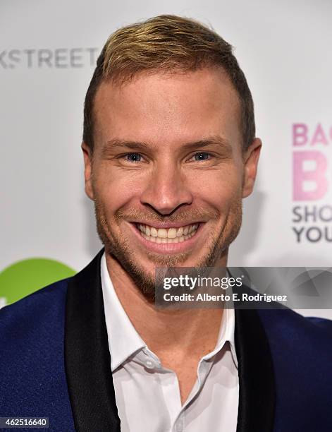 Singer Briean Littrell attends the premiere of Gravitas Ventures' "Backstreet Boys: Show 'Em What You're Made Of" at on January 29, 2015 in...