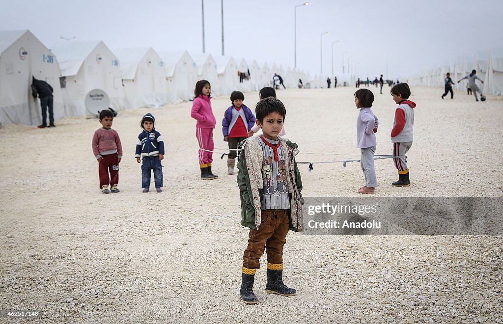 Syrian Children At Suruc Refugee Camp