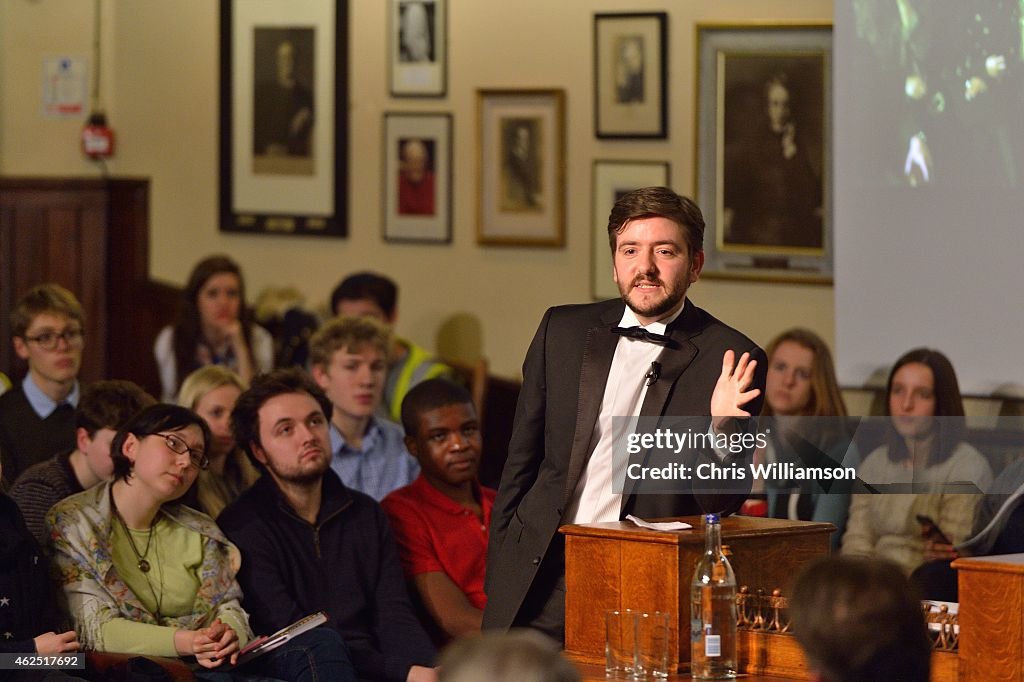 Stephen Fry Joins Debate At The Cambridge Union