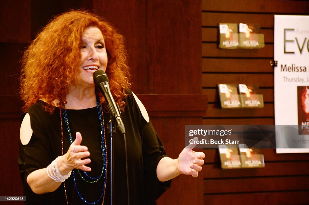 Performance/Signing With Melissa Manchester For Her New Album "You Gotta Love The Life"