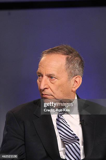 Former Treasury Secretary Larry Summers visits FOX Business Network at FOX Studios on January 30, 2015 in New York City.