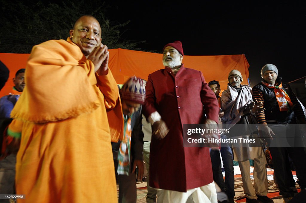 Yogi Adityanath Campaigns For BJP In Delhi Assembly Elections