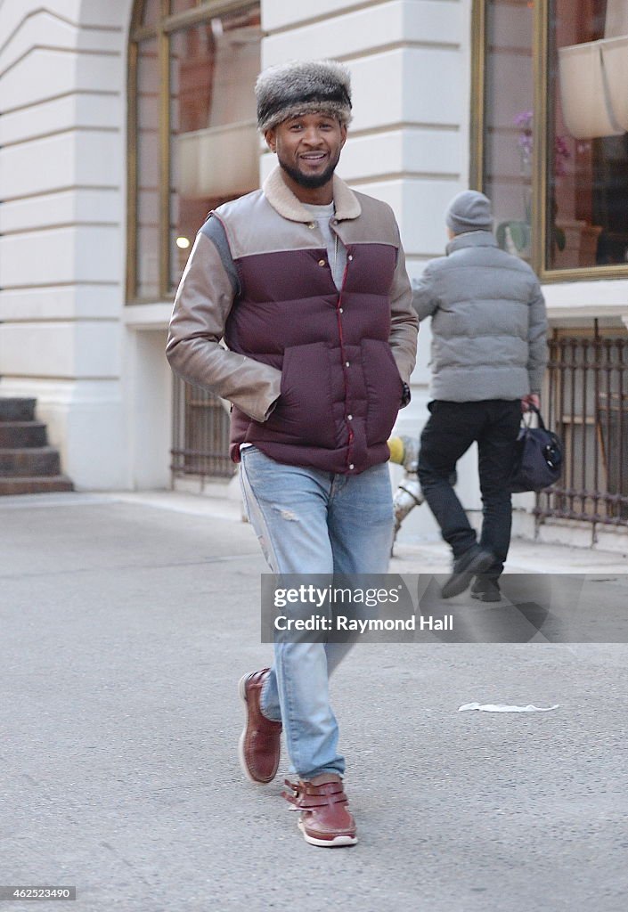 Celebrity Sightings In New York City - January 30, 2015