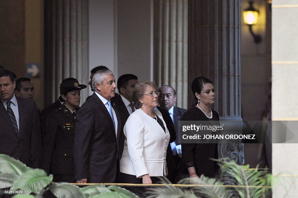 GUATEMALA-CHILE-PEREZ-BACHELET