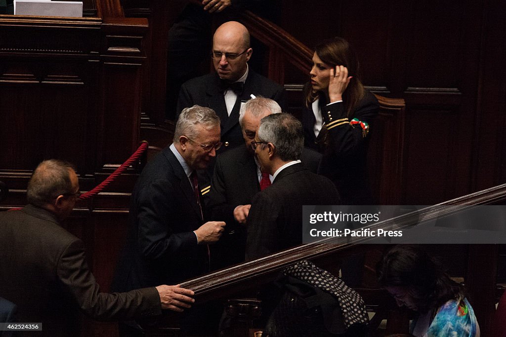 Giulio Tremonti. Vote in joint session for the election of...