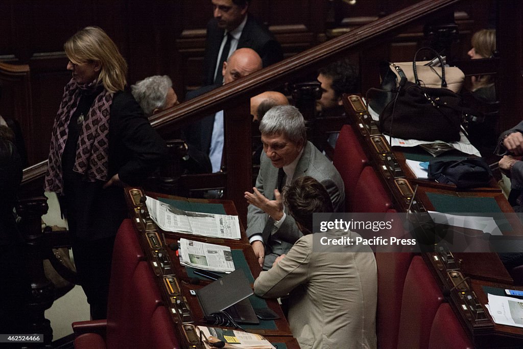 Nichi Vendola. Vote in joint session for the election of the...