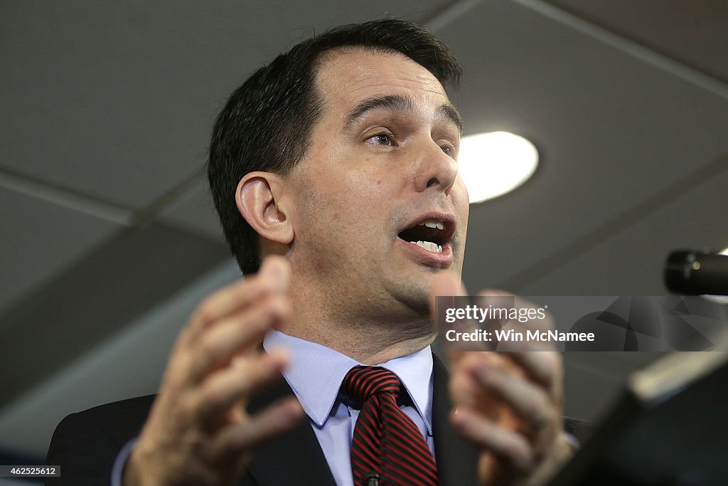 Governor Scott Walker Speaks At American Action Forum In D.C.