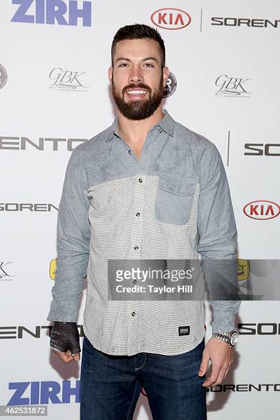 Football player Andrew Sendejo attends day one of the Kia Luxury Lounge presented by ZIRH at Scottsdale Center for Performing Arts on January 30,...