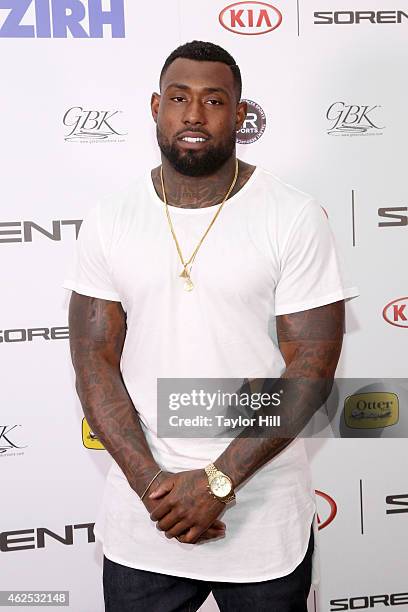 Football player Delanie Walker attends day one of the Kia Luxury Lounge presented by ZIRH at Scottsdale Center for Performing Arts on January 30,...