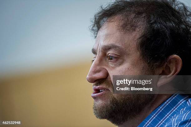 Simon Khalaf, president and chief executive officer at Flurry Inc., speaks during a Stanford Institute for Economic Policy Research forum at Stanford...