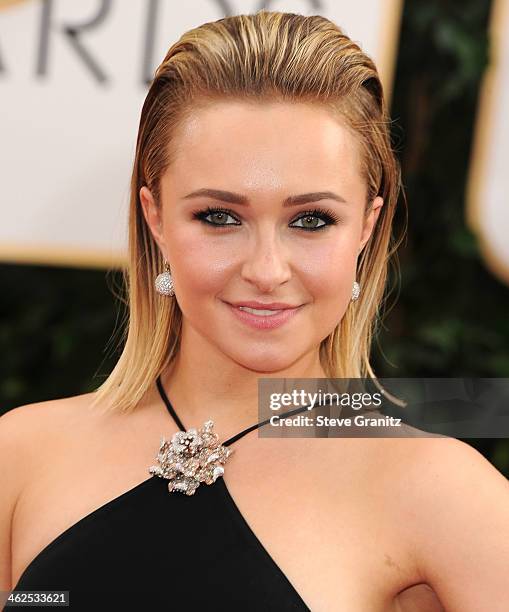 Hayden Panettiere arrives at the 71st Annual Golden Globe Awards at The Beverly Hilton Hotel on January 12, 2014 in Beverly Hills, California.