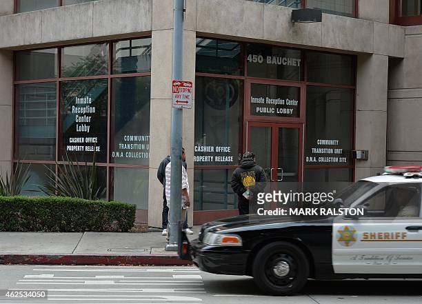 The Sheriff's Department Inmate Reception Center where rapper Marion "Suge" Knight is being held until he is able to post bail in Los Angeles,...