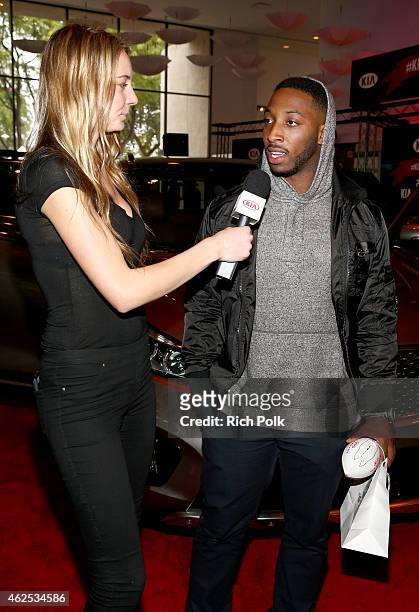 Football player Stepfan Taylor attends day one of the Kia Luxury Lounge presented by ZIRH at Scottsdale Center for Performing Arts on January 30,...