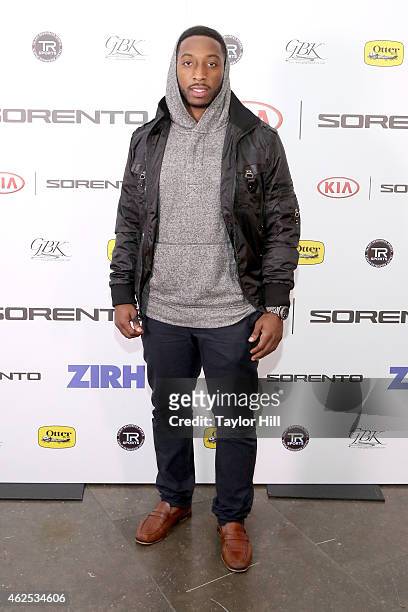 Football player Stepfan Taylor attends day one of the Kia Luxury Lounge presented by ZIRH at Scottsdale Center for Performing Arts on January 30,...