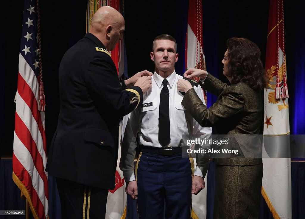 Army Chief Of Staff Gen. Ray Odierno Swears In Command Sgt. Maj. Daniel Dailey