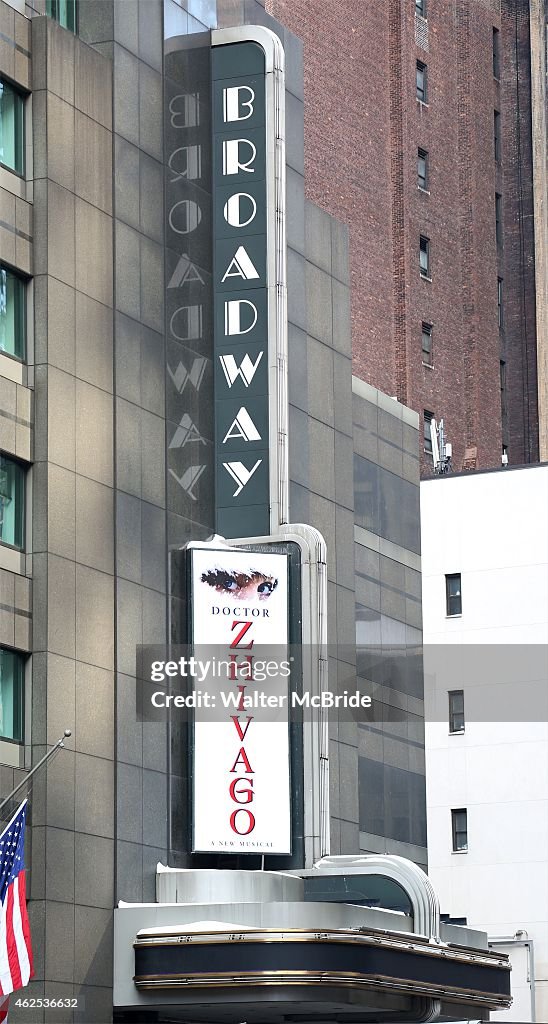 "Doctor Zhivago" Theater Marquee Unveiling