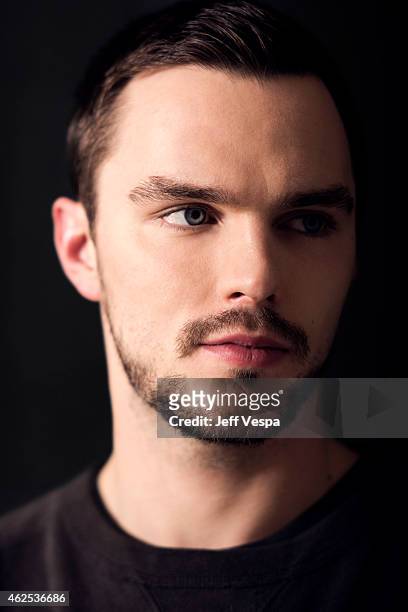 Actor Nicholas Hoult is photographed at the London Hotel for the Mad Max: Fury Road press day on January 30, 2015 in West Hollywood, California.