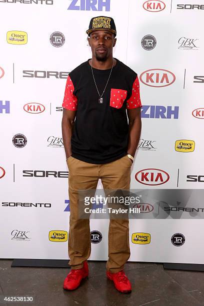Football player Chimdi Chekwa attends day one of the Kia Luxury Lounge presented by ZIRH at Scottsdale Center for Performing Arts on January 30, 2015...