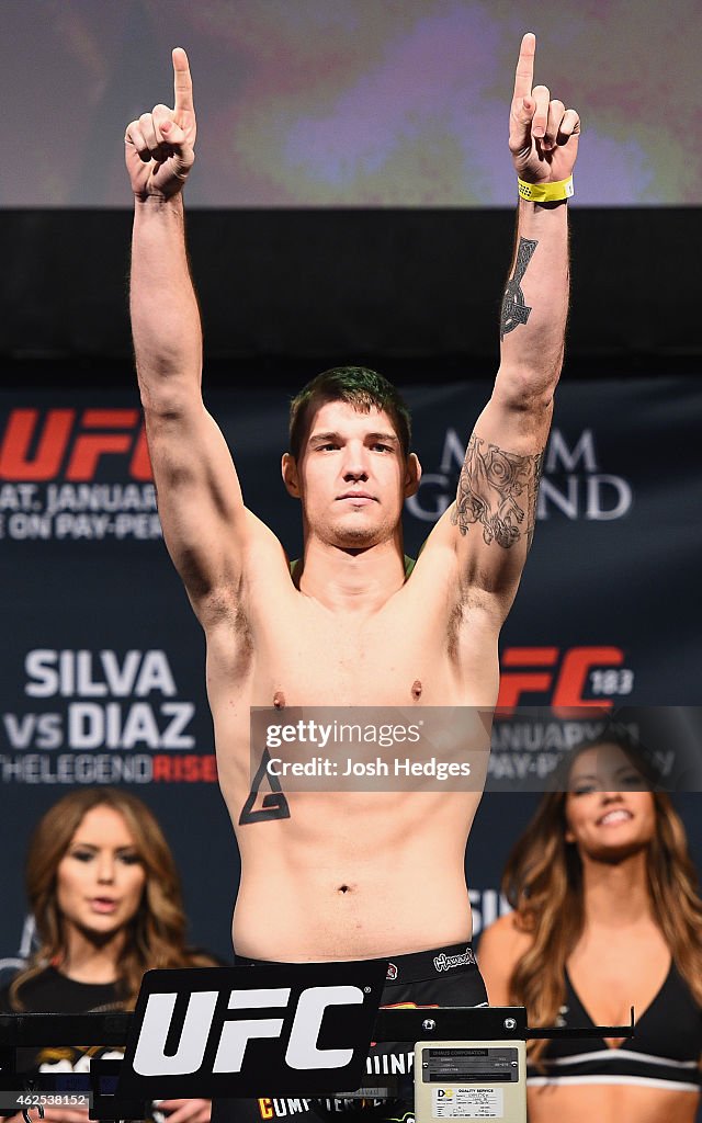 UFC 183 Weigh-in