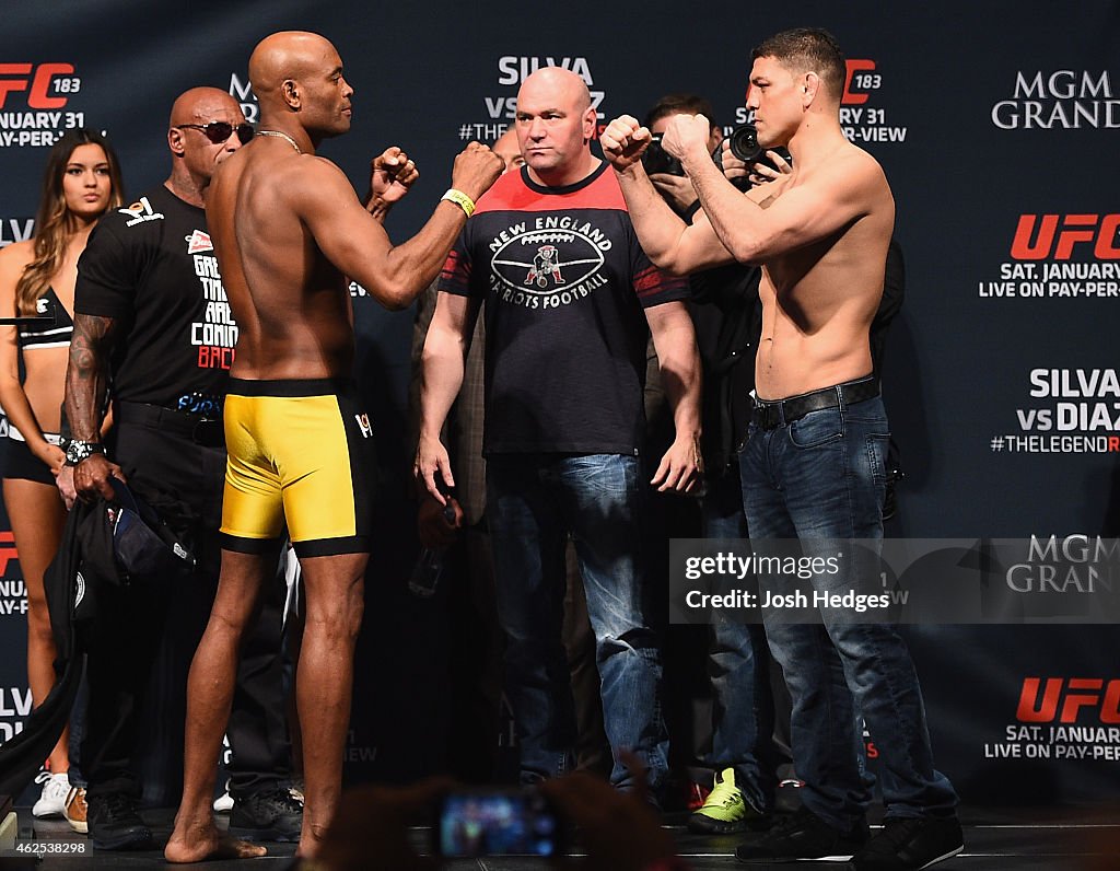 UFC 183 Weigh-in