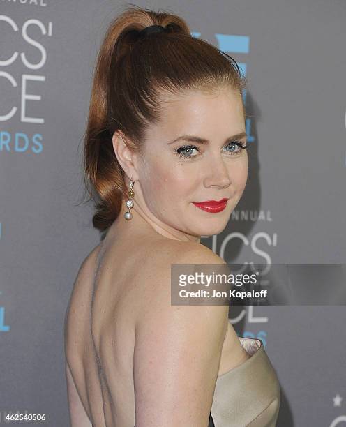 Actress Amy Adams arrives at the 20th Annual Critics' Choice Movie Awards at Hollywood Palladium on January 15, 2015 in Los Angeles, California.