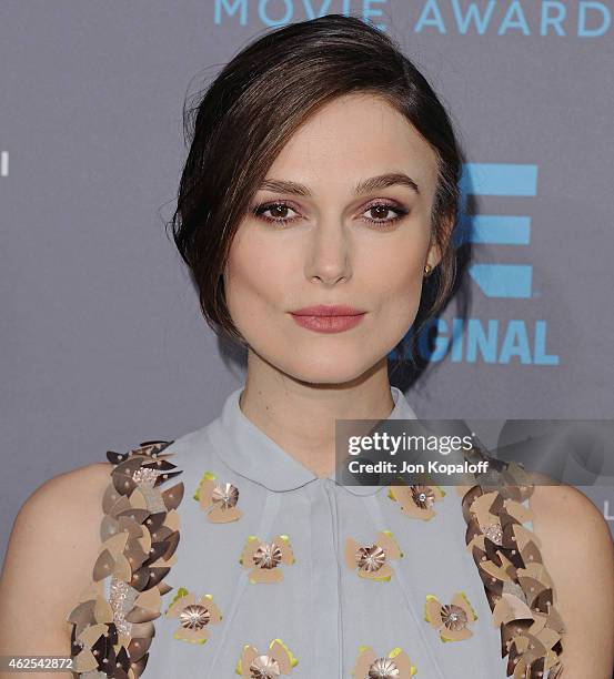 Actress Keira Knightley arrives at the 20th Annual Critics' Choice Movie Awards at Hollywood Palladium on January 15, 2015 in Los Angeles, California.