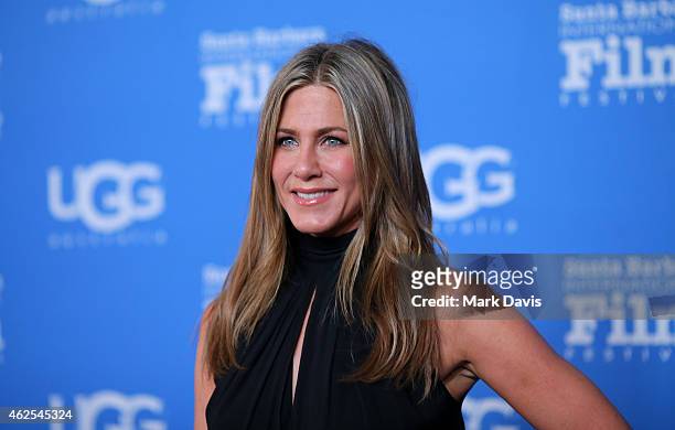 Actress Jennifer Aniston attends the Montecito Award honoring Jennifer Aniston during the 30th Santa Barbara International Film Festival at the...