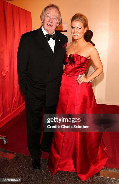 Rene Kollo, Jennifer Knaeble during the Semper Opera Ball 2015 at Semperoper on January 30, 2015 in Dresden, Germany.