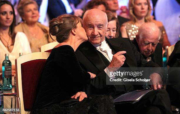 Armin Mueller-Stahl and his wife Gabriele Scholz during the Semper Opera Ball 2015 at Semperoper on January 30, 2015 in Dresden, Germany.