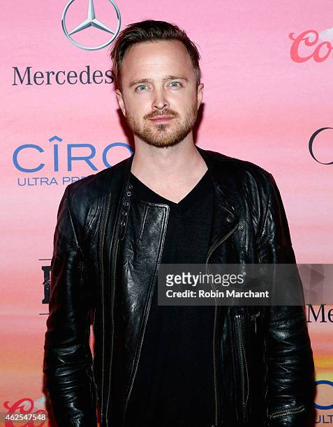 Actor Aaron Paul attends ESPN the Party at WestWorld of Scottsdale on January 30, 2015 in Scottsdale, Arizona.